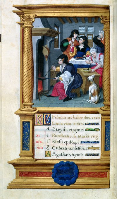 February: Cooking and Feasting by Master Jean de Mauleon